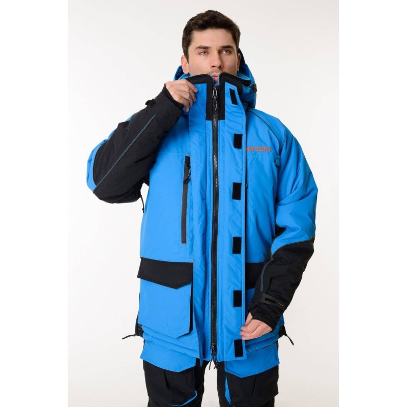 Костюм мужской Triton Gear Yakutiya PRO -50 ПК, ткань Таслан, синий/серый, размер 60-62 (XXL), 182-188 см