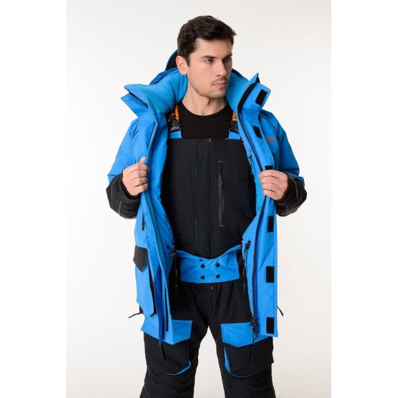 Костюм мужской Triton Gear Yakutiya PRO -50 ПК, ткань Таслан, синий/серый, размер 60-62 (XXL), 182-188 см