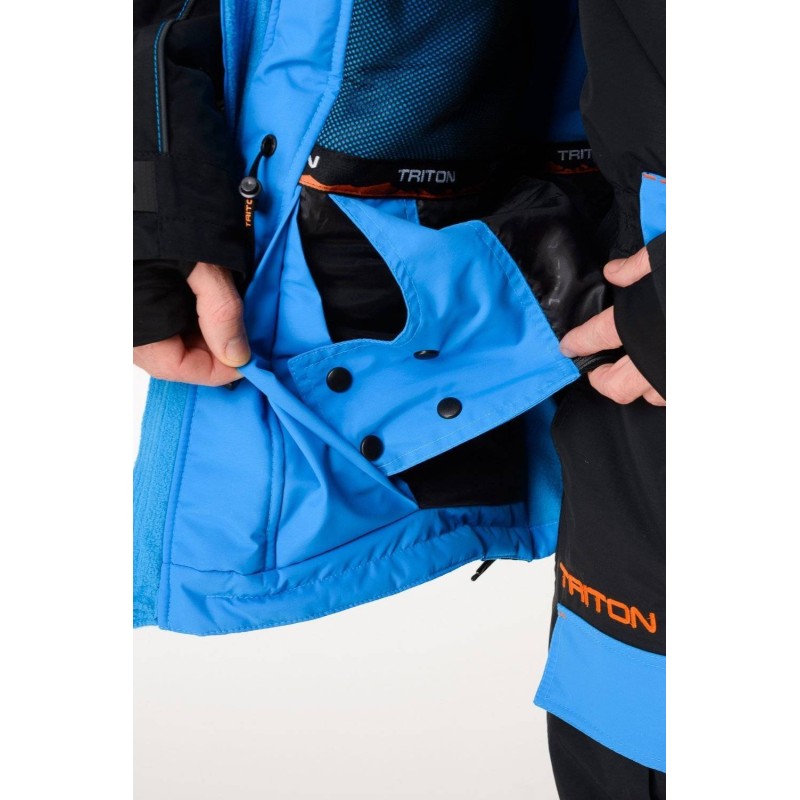 Костюм мужской Triton Gear Yakutiya PRO -50 ПК, ткань Таслан, синий/серый, размер 60-62 (XXL), 182-188 см