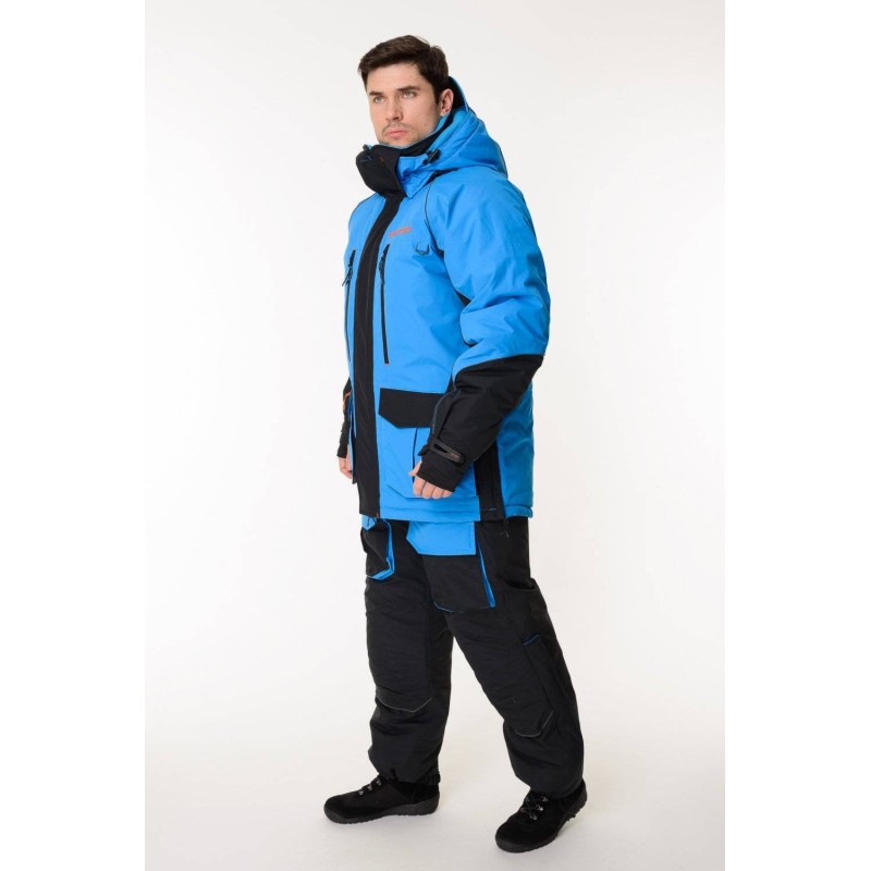 Костюм мужской Triton Gear Yakutiya PRO -50 ПК, ткань Таслан, синий/серый, размер 60-62 (XXL), 182-188 см