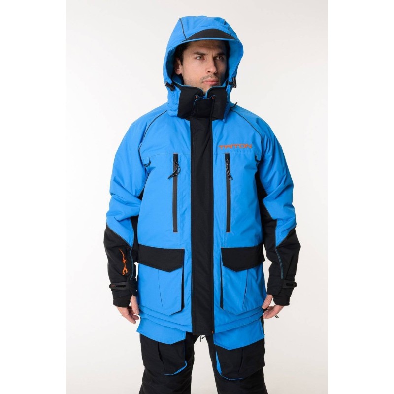 Костюм мужской Triton Gear Yakutiya PRO -50 ПК, ткань Таслан, синий/серый, размер 60-62 (XXL), 182-188 см