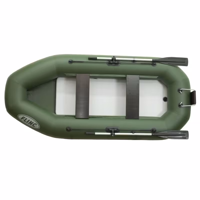 Надувная лодка ПВХ Flinc F280TLA, НДНД, оливковый