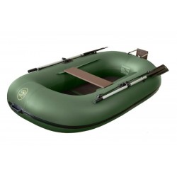 Надувная лодка ПВХ Flinc BoatMaster 250 Эгоист Люкс, пайол фанерный, зеленый
