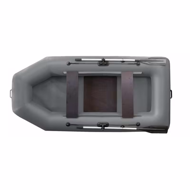 Надувная лодка ПВХ Flinc Fort 280, пайол фанерный, серый