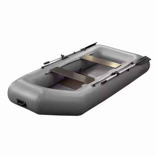 Надувная лодка ПВХ Flinc Fort 280, пайол фанерный, серый