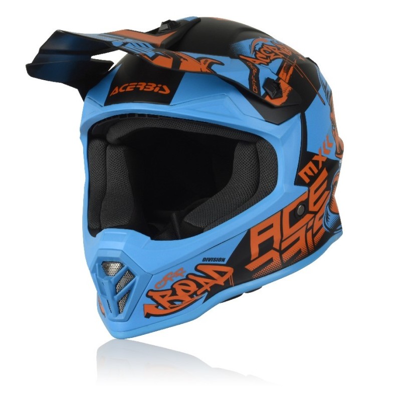 Мотошлем детский Acerbis Steel Blue/Red, синий/красный, размер S