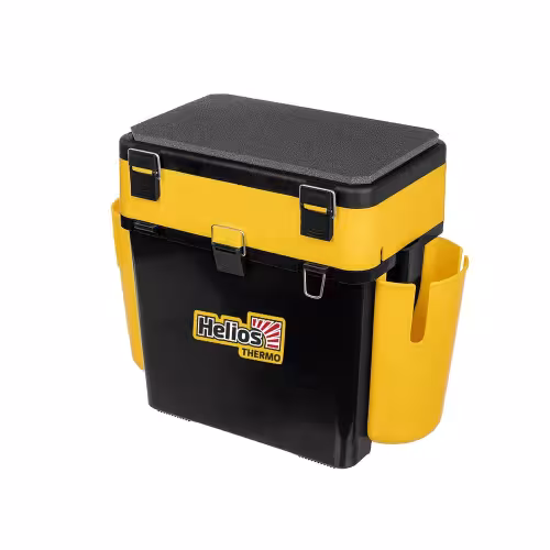 Ящик зимний Helios FishBox Thermo, черно-желтый, 19л/8.5л
