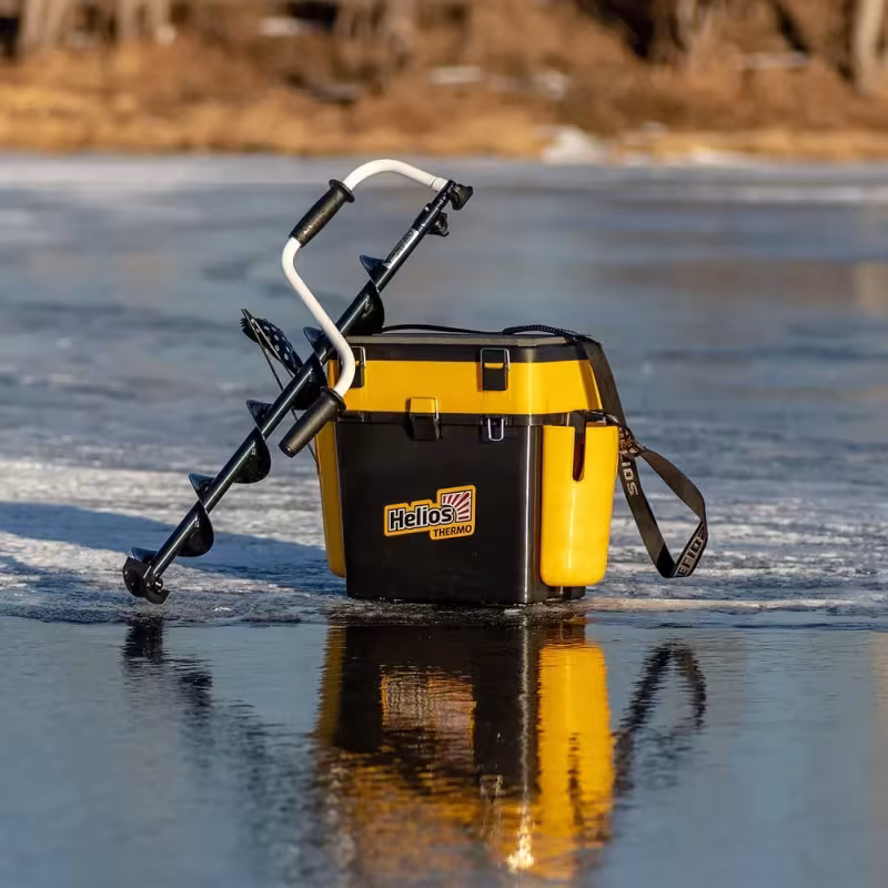 Ящик зимний Helios FishBox Thermo, черно-желтый, 19л/8.5л