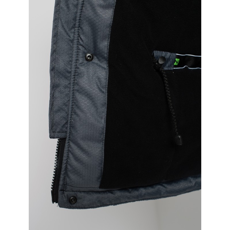 Костюм мужской Huntsman Полюс V-2, ткань Cell, серый/черный, размер 60-62, 170-176 см