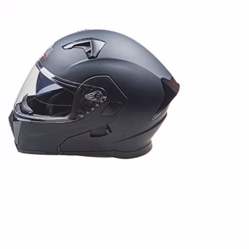 Мотошлем зимний AiM JK906, черный матовый, размер  L