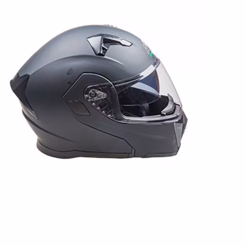 Мотошлем зимний AiM JK906, черный матовый, размер XL