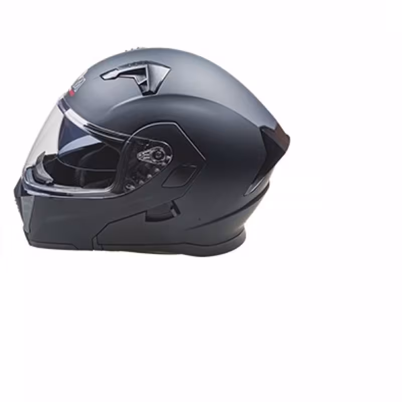 Мотошлем зимний AiM JK906, черный матовый, размер XL