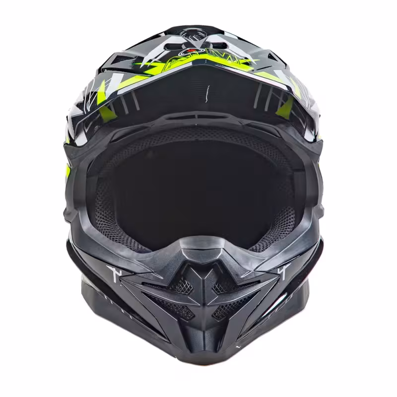 Мотошлем AiM JK803, черный/желтый, размер S