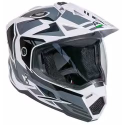 Мотошлем AiM JK802, белый/серый/черный, размер L