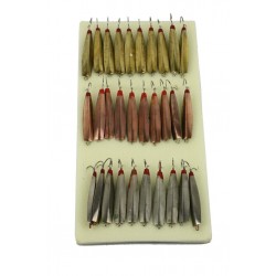 Блесна зимняя окуневая 19, медь, с двойником