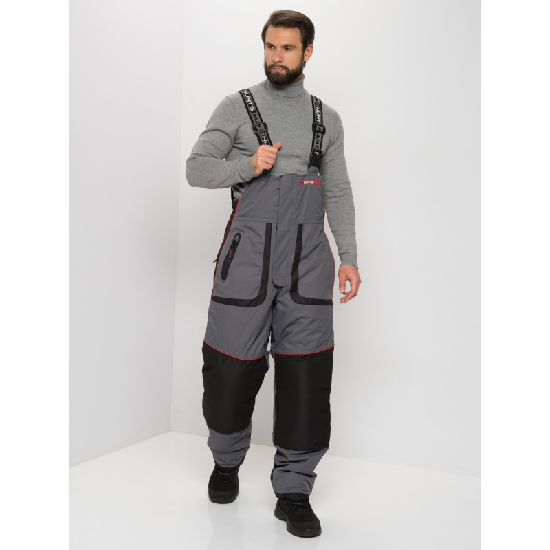 Костюм мужской Huntsman (Восток) Siberia Lux, ткань Breathable, серый/черный, размер 44-46, 170-176 см