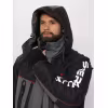 Костюм мужской Huntsman Siberia Lux, ткань Breathable, серый/черный, размер 60-62,182-188