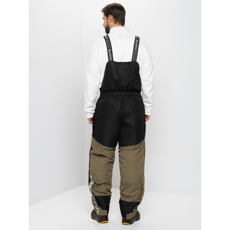 Костюм мужской Huntsman (Восток) Siberia Lux, ткань Breathable, хаки/черный, размер 56-58, 182-188 см