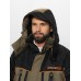 Костюм мужской Huntsman (Восток) Siberia Lux, ткань Breathable, хаки/черный, размер 56-58, 182-188 см