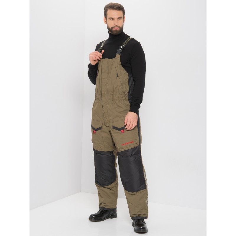 Костюм-поплавок мужской Huntsman (Восток) Siberia Floating -45, ткань Breathable, хаки/черный, размер 44-46, 170-176 см