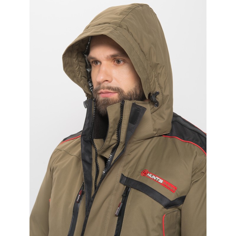 Костюм-поплавок мужской Huntsman (Восток) Siberia Floating -45, ткань Breathable, хаки/черный, размер 60-62, 182-188 см