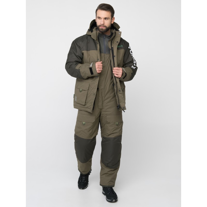 Костюм мужской Huntsman (Восток) Yukon Ice, ткань Breathable, хаки, размер 48-50, 170-176 см