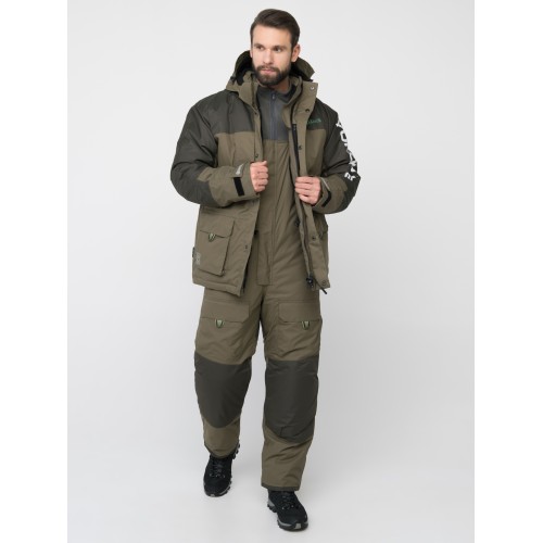 Костюм мужской Huntsman (Восток) Yukon Ice, ткань Breathable, хаки, размер 56-58, 182-188 см