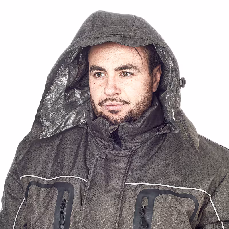 Костюм мужской Huntsman (Восток) Полюс LUX, ткань Cell, хаки, размер 52-54, 170-176 см