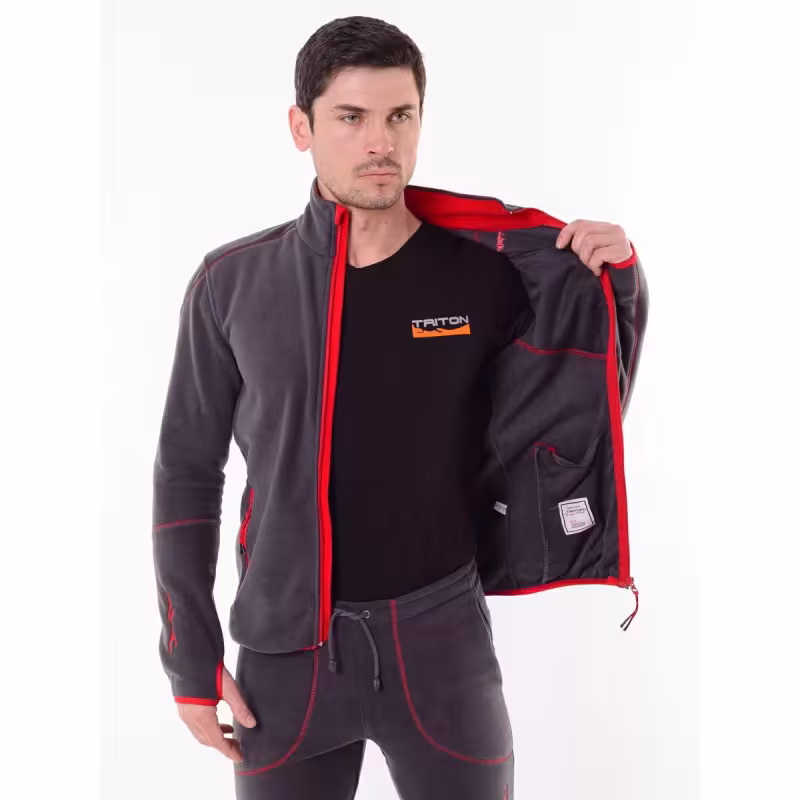 Костюм мужской Triton Gear Рич, флис 270 гр., темно-серый, размер XL (56-58), 182-188 см