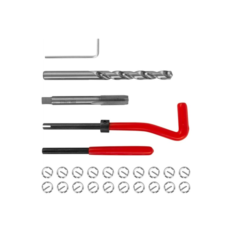 Набор для восстановления резьбы Thorvik М8x1.25, TRIS8125, 25 предметов
