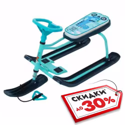 Снегокат Nika Kids Тимка Спорт 1+ Динозавр ТС1+/Д, бирюзовый