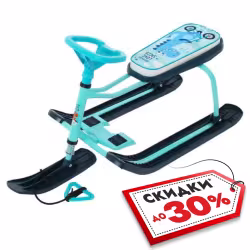 Снегокат Nika Kids Тимка Спорт 2+ Динозавр ТС2+/Д, бирюзовый