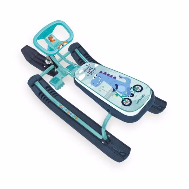 Снегокат Nika Kids Тимка Спорт 2+ Динозавр ТС2+/Д, бирюзовый
