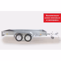 Прицеп бортовой двухосный Вектор ЛАВ 81013Е, с крышкой Jaxal, высокий борт