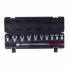 Ключ динамометрический JTC 6835K 1/2" 40-200 Нм с набором рожковых насадок 11 пр (13-30 мм)