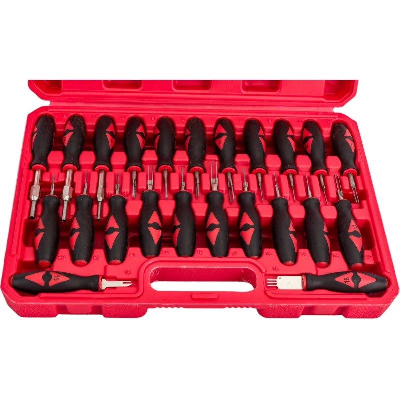 Набор приспособлений для разборки электрических разъемов Эврика ER-8671, 23 предмета