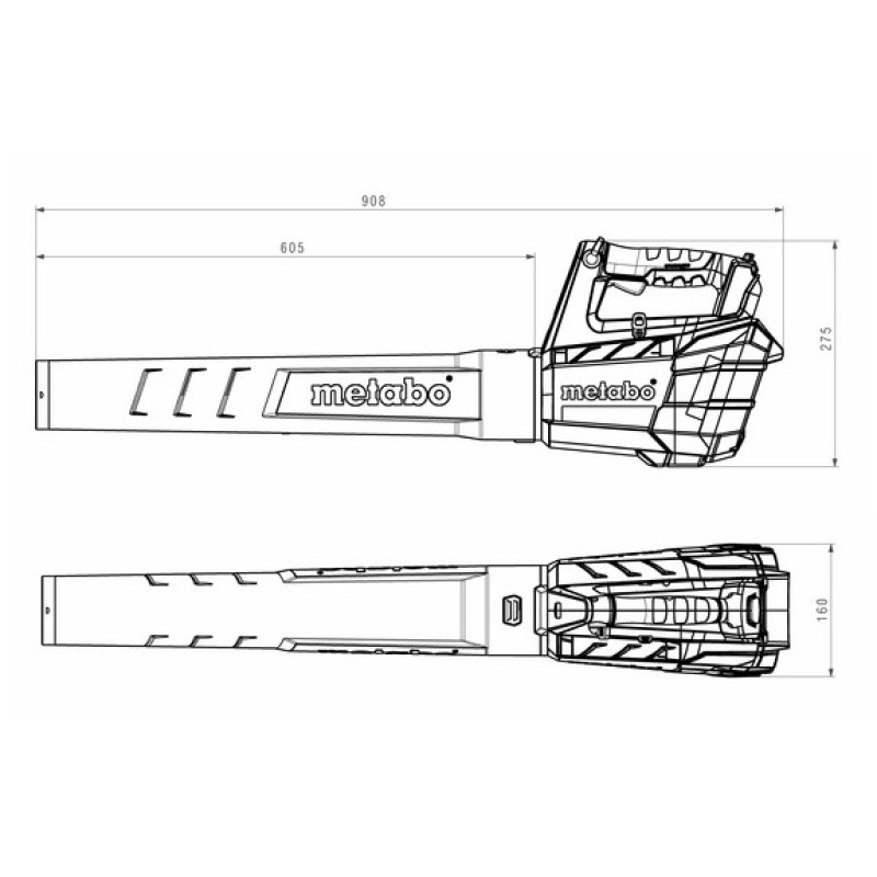 Воздуходувка аккумуляторная Metabo LB 18 LTX BL