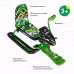 Снегокат со спинкой Nika Kids Snowpatrol, зеленый