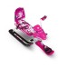 Снегокат со спинкой Nika Kids Snowpatrol, розовый 