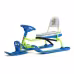 Снегокат со спинкой Nika Kids Тимка Спорт 4-1 Фиксики, синий/зеленый