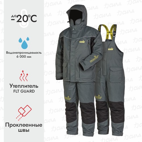 Костюм-поплавок Norfin Element FLT, ткань Breathable, серый/черный, размер M