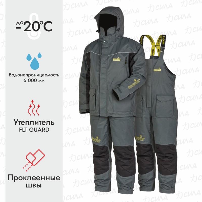 Костюм-поплавок Norfin Element FLT, ткань Breathable, серый/черный, размер L