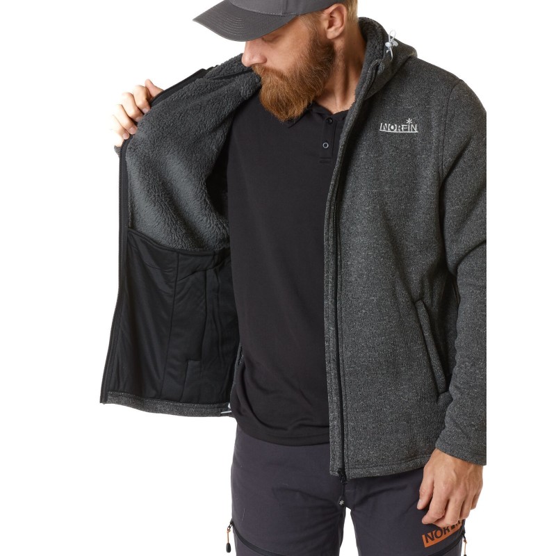 Куртка мужская Norfin Celsius, флис, серый, размер S