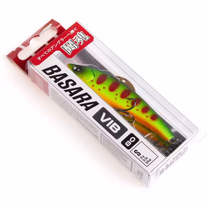 Воблер тонущий Lucky John Basara Vib S 80-201, 80 мм, 21 г, цвет 201