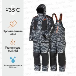 Костюм мужской Norfin Discovery 2 LE Camo, ткань Breathable, серый камуфляж, размер S