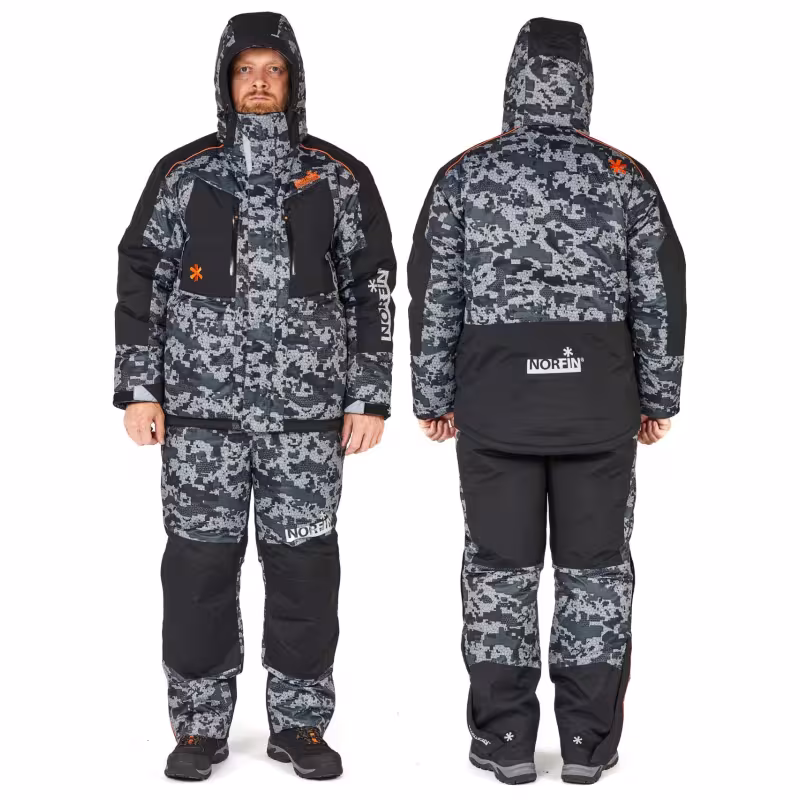Костюм мужской Norfin Discovery 2 LE Camo, ткань Breathable, серый камуфляж, размер M