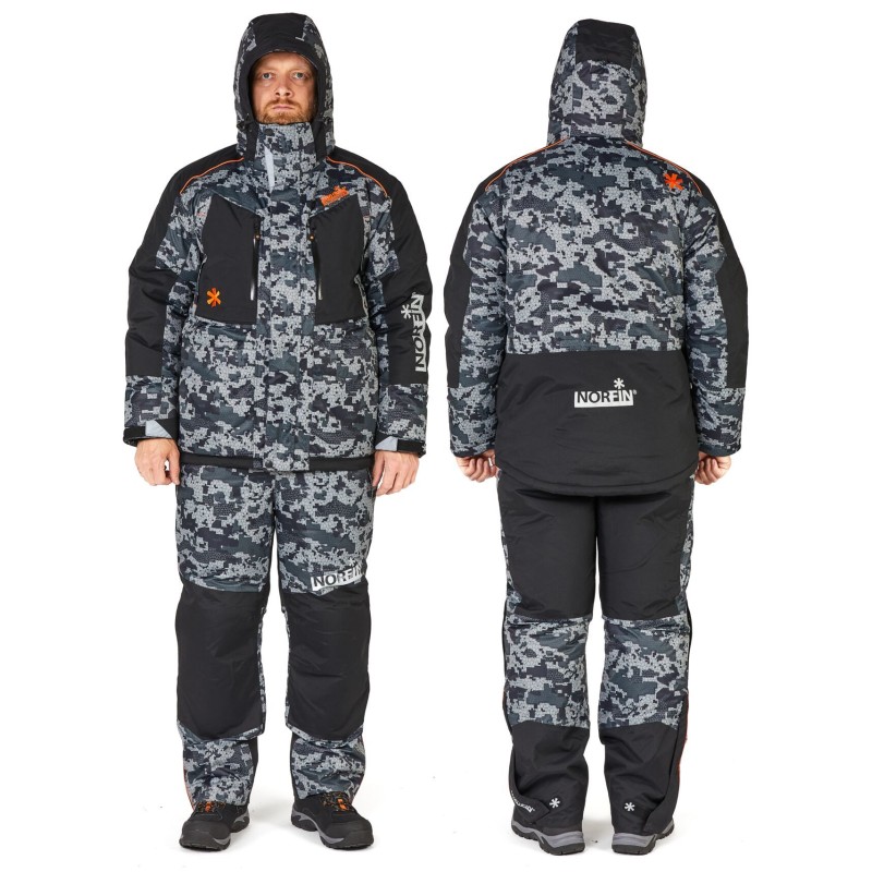 Костюм мужской Norfin Discovery 2 LE Camo, ткань Breathable, серый камуфляж, размер XXL