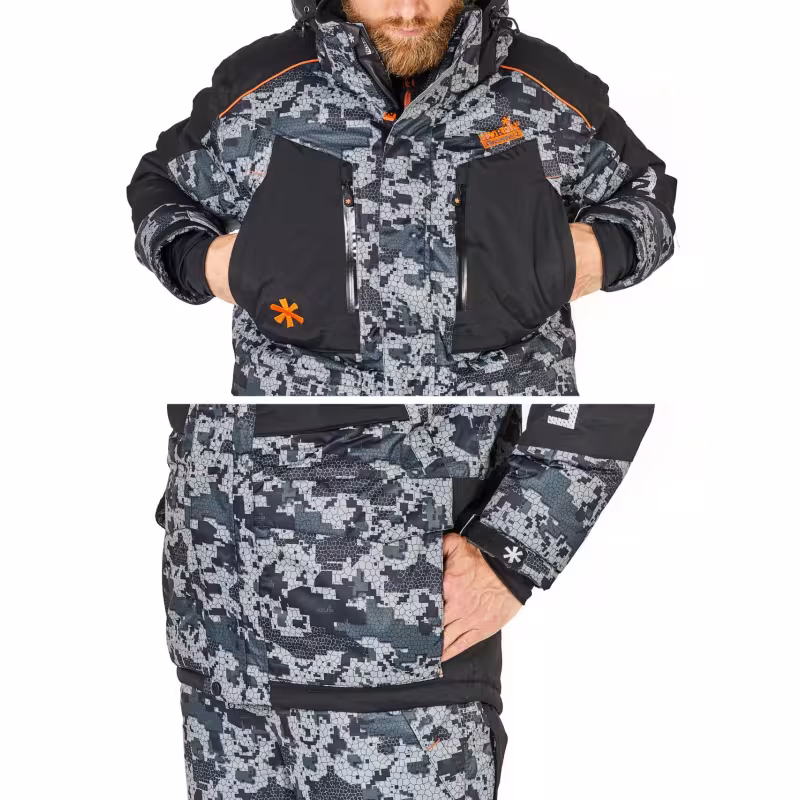 Костюм мужской Norfin Discovery 2 LE Camo, ткань Breathable, серый камуфляж, размер XXL