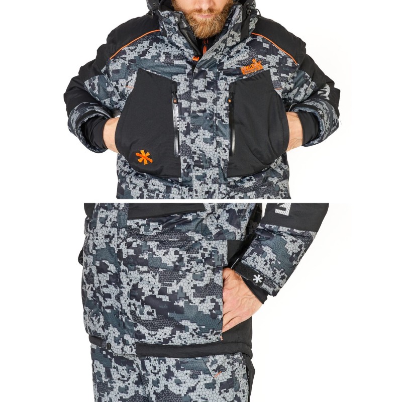 Костюм мужской Norfin Discovery 2 LE Camo, ткань Breathable, серый камуфляж, размер XXXL