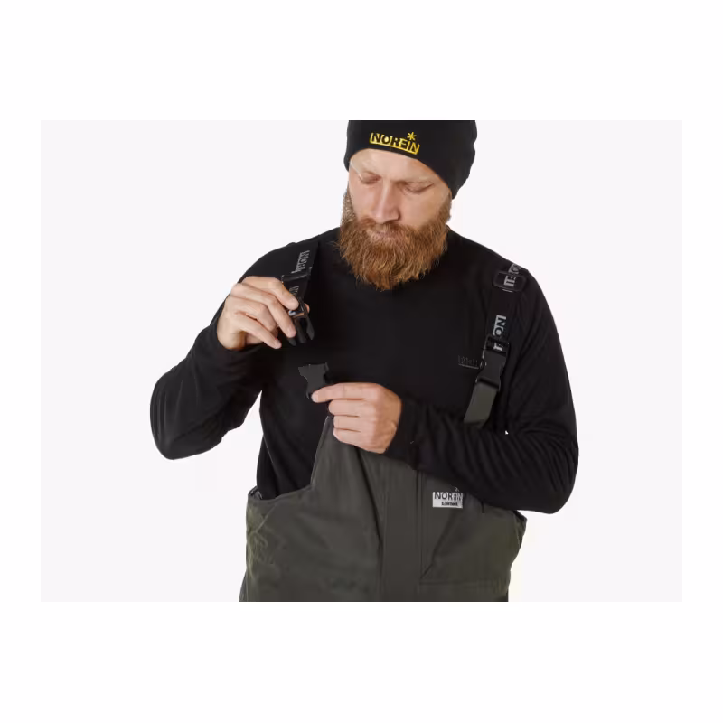 Костюм мужской Norfin Element Grey, ткань Breathable, серый/черный, размер XL